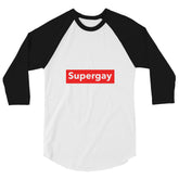 Supergay 3/4 Sleeve Raglan Shirt